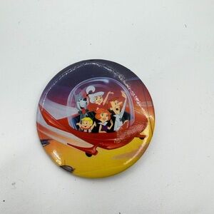 Vintage The Jetsons Pin Hanna Barbera Productions Button Cartoon Spaceship
